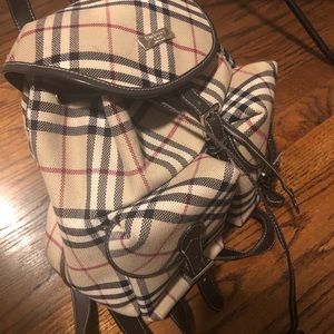 Authentic blue label Burberry backpack